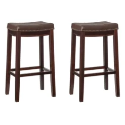 Set Of 2 Claridge Barstools - Linon -Linon GUEST f5571f30 1753 4120 9d58 cfa4b8fc1966