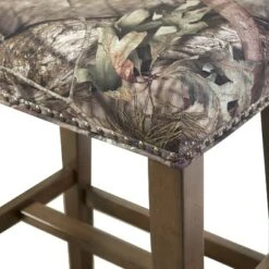 Walt Backless Barstool Wood Camo - Linon -Linon GUEST f583abf1 7e13 485a ad42 b01f3dbf8f9c