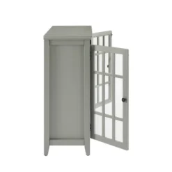 Largo Double Door Cabinet Gray - Linon -Linon GUEST f6c0272c ba39 4eef 8336 e3cee9bd4ef3