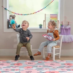 Set Of 2 Rathel Kids' Chairs - Linon -Linon GUEST f73be3a2 d746 4acb b093 8ab22f802ad4