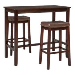 3pc Claridge Bar Height Dining Set - Linon 41 3pc Claridge Bar Height Dining Set - Linon -Linon GUEST f87c5ab3 879d 4c62 a31a f85e74b80715