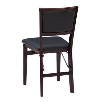 2pc Claire Folding Chair Espresso - Linon 7 2pc Claire Folding Chair Espresso - Linon - Image 5