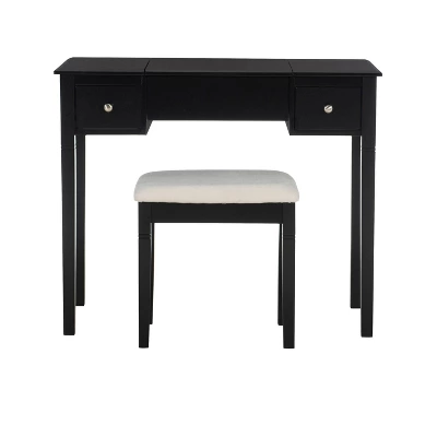 Camden Vanity Set Black Cherry - Linon 5 Camden Vanity Set Black Cherry - Linon - Image 3